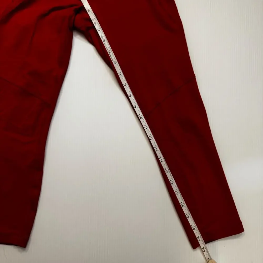 Outdoor Voices TechSweat 7/8 High Rise Crop Legging Red Small Gorpcore Sportif - Picture 7 of 15